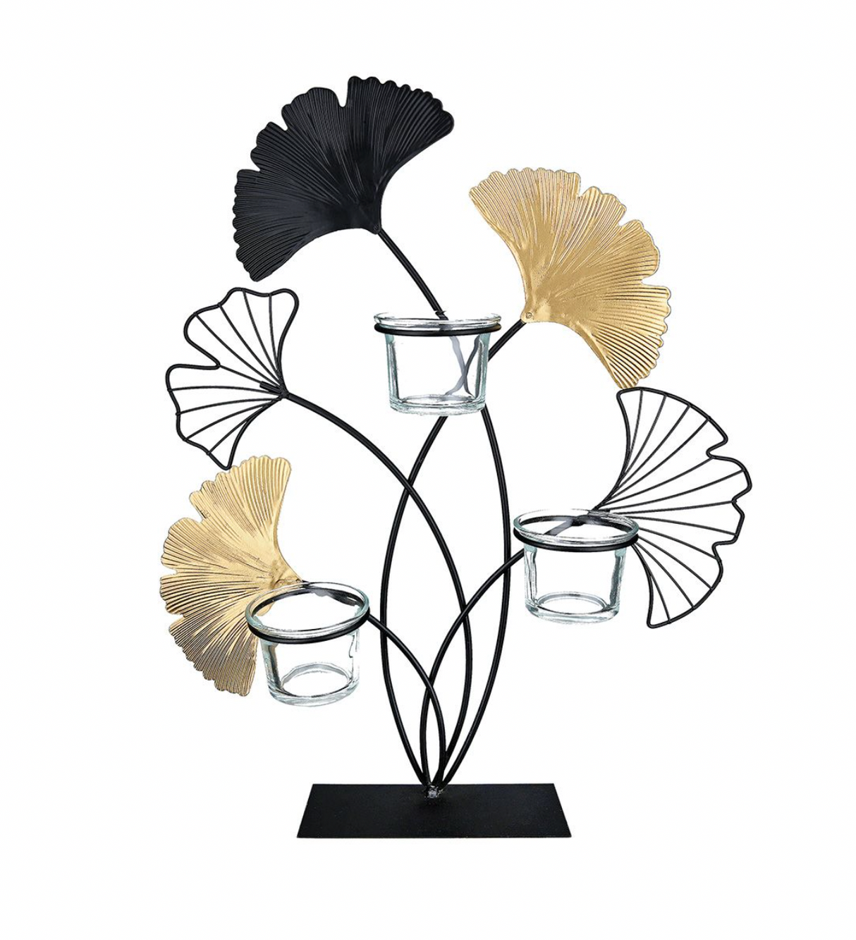 Teelichtleuchter "Ginkgo" - Tischdeko