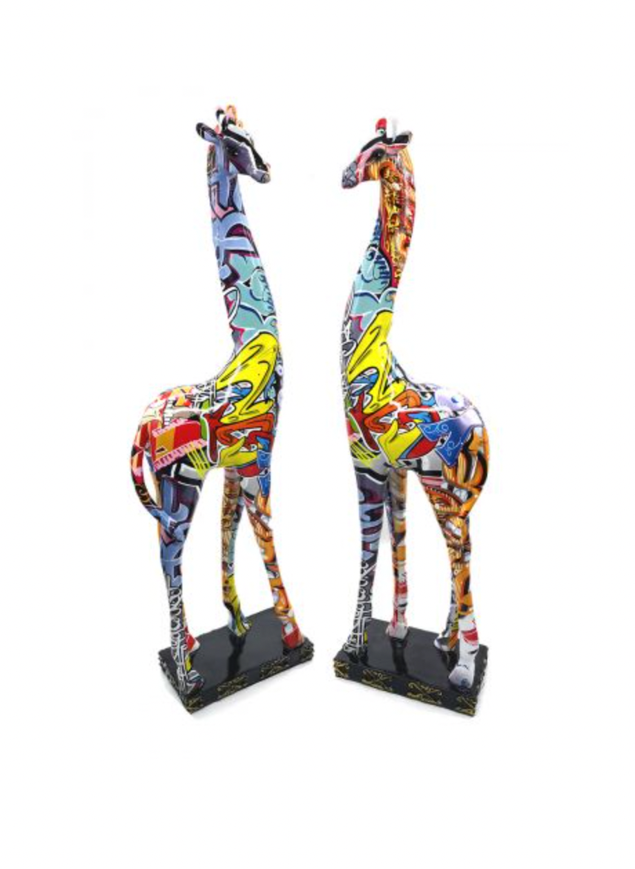 Urban Safari Pair - StreetArt Giraffen Duo