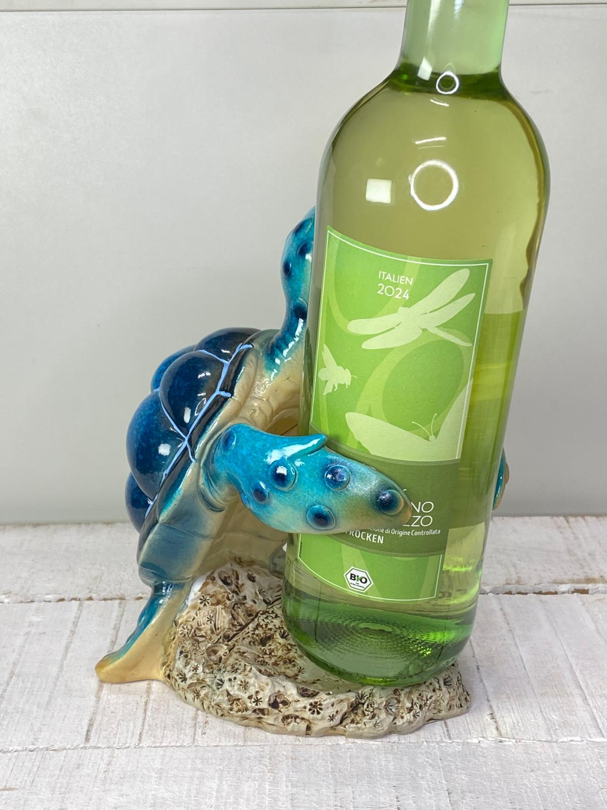 Schildkröte "Sascha" Weinflaschenhalter - Geschenkidee