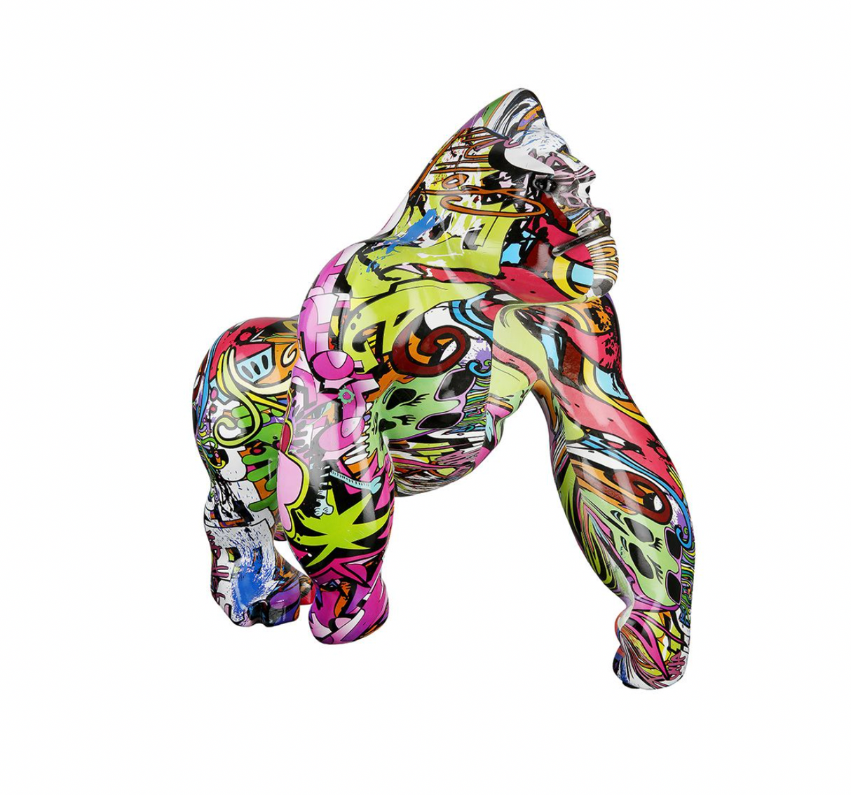 Urban Jungle King: StreetArt Gorilla