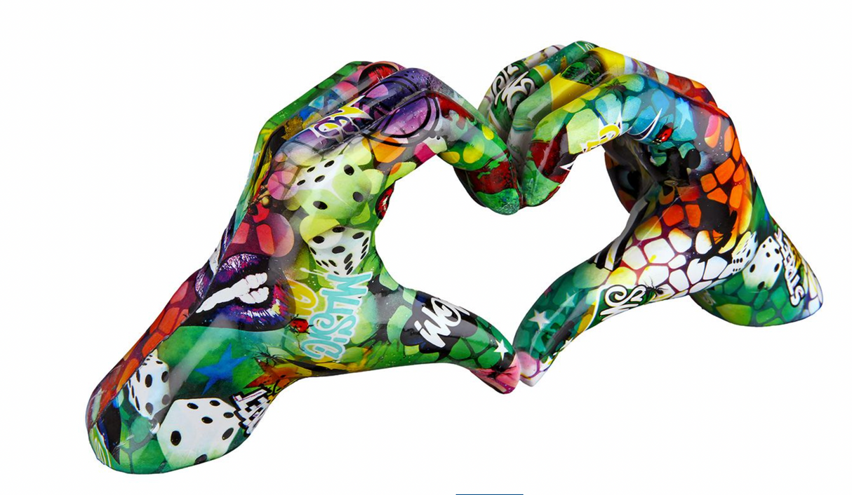 Graffiti Heartbeat - StreetArt Handmotiv Herz