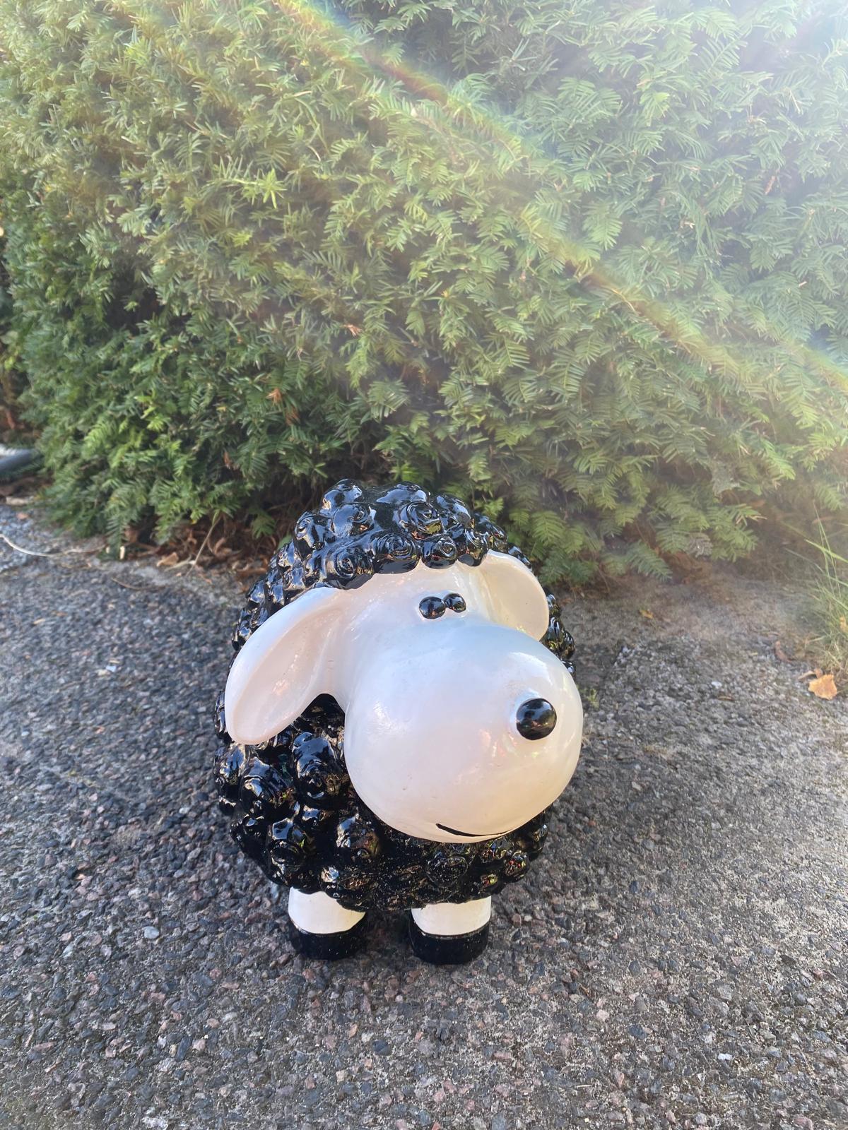 Wollschaf - Gartenfigur