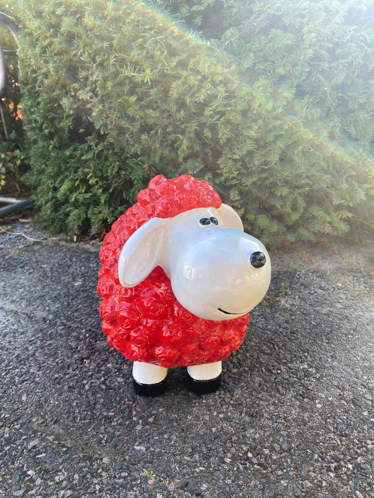 Wollschaf - Gartenfigur