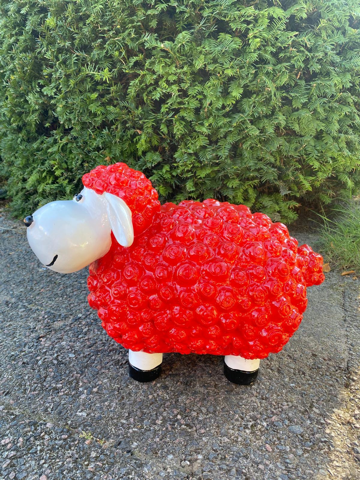 Wollschaf - Gartenfigur