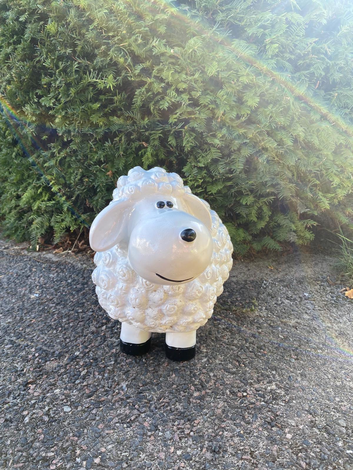 Wollschaf - Gartenfigur