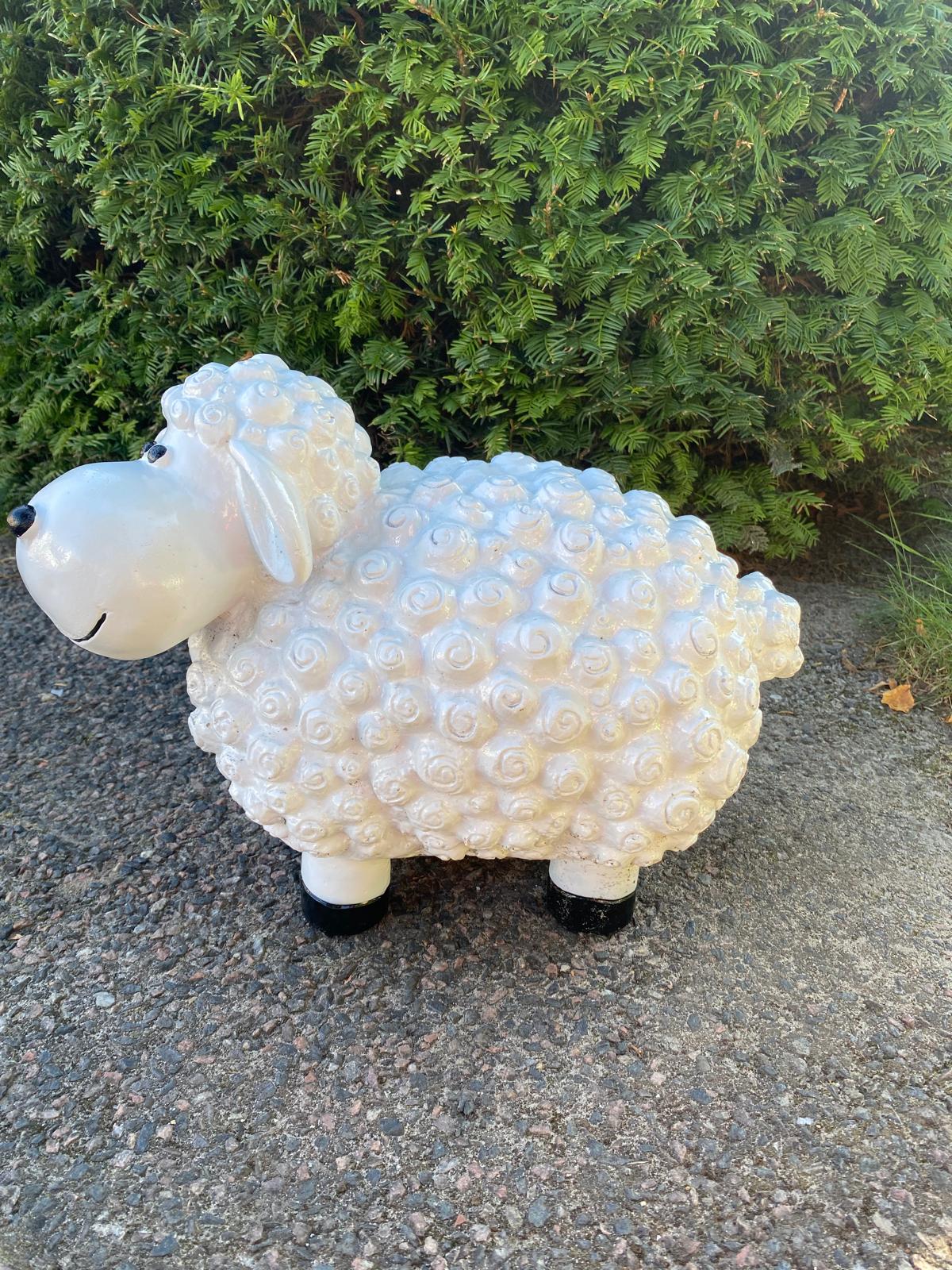 Wollschaf - Gartenfigur