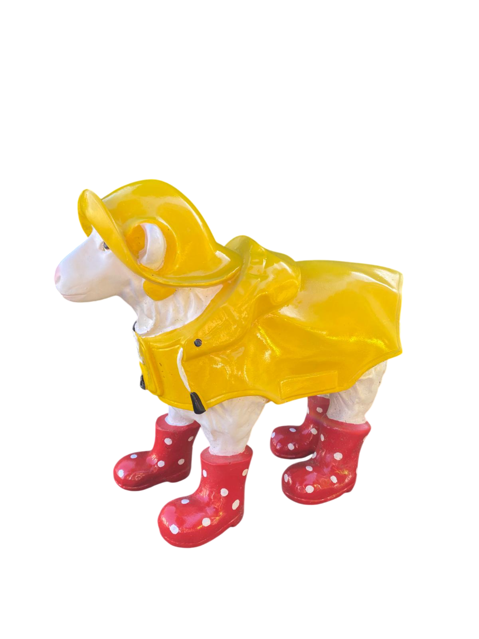 Schlecht-Wetter Schaf // Schaf mit Friesennerz - Gartenfigur