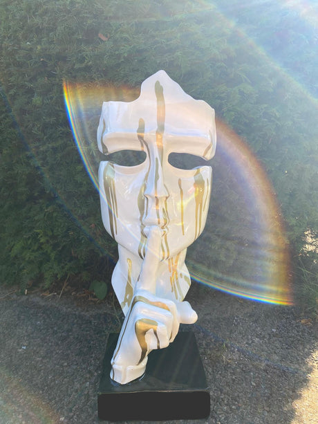 Maske Silence - Gartenfigur