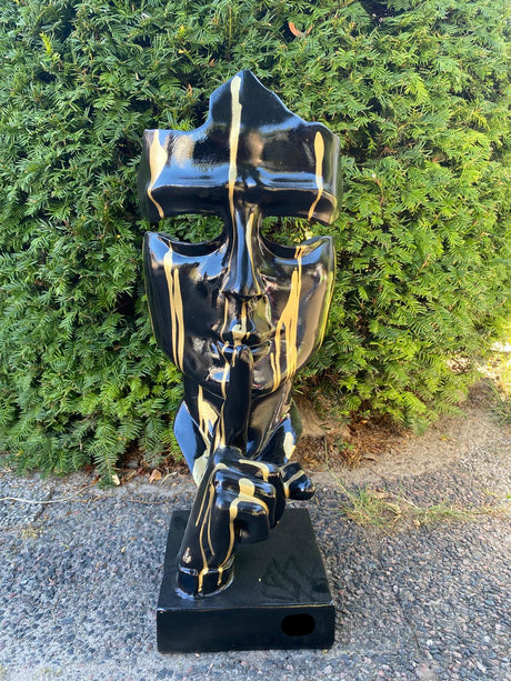 Maske Silence - Gartenfigur