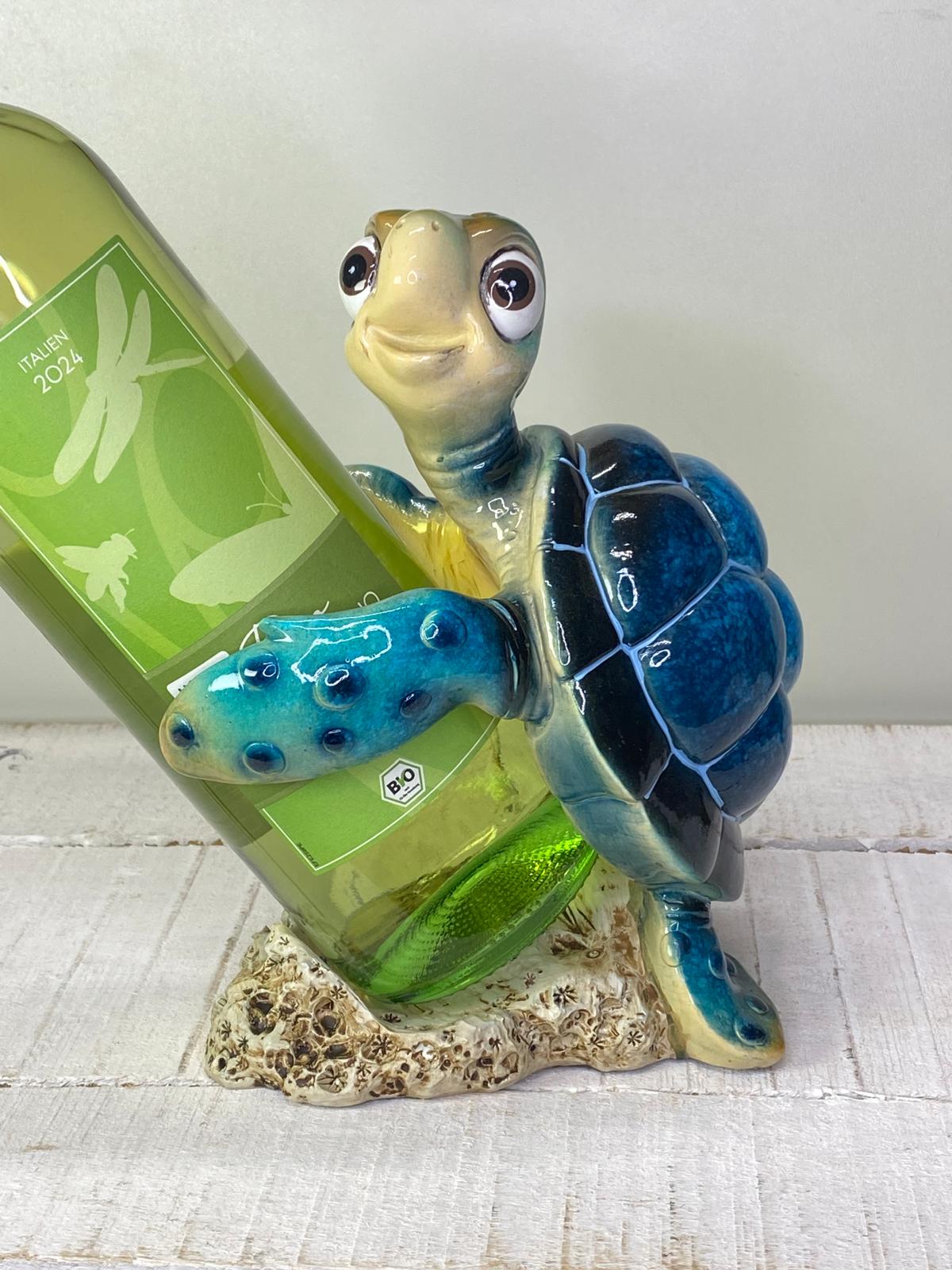 Schildkröte "Sascha" Weinflaschenhalter - Geschenkidee