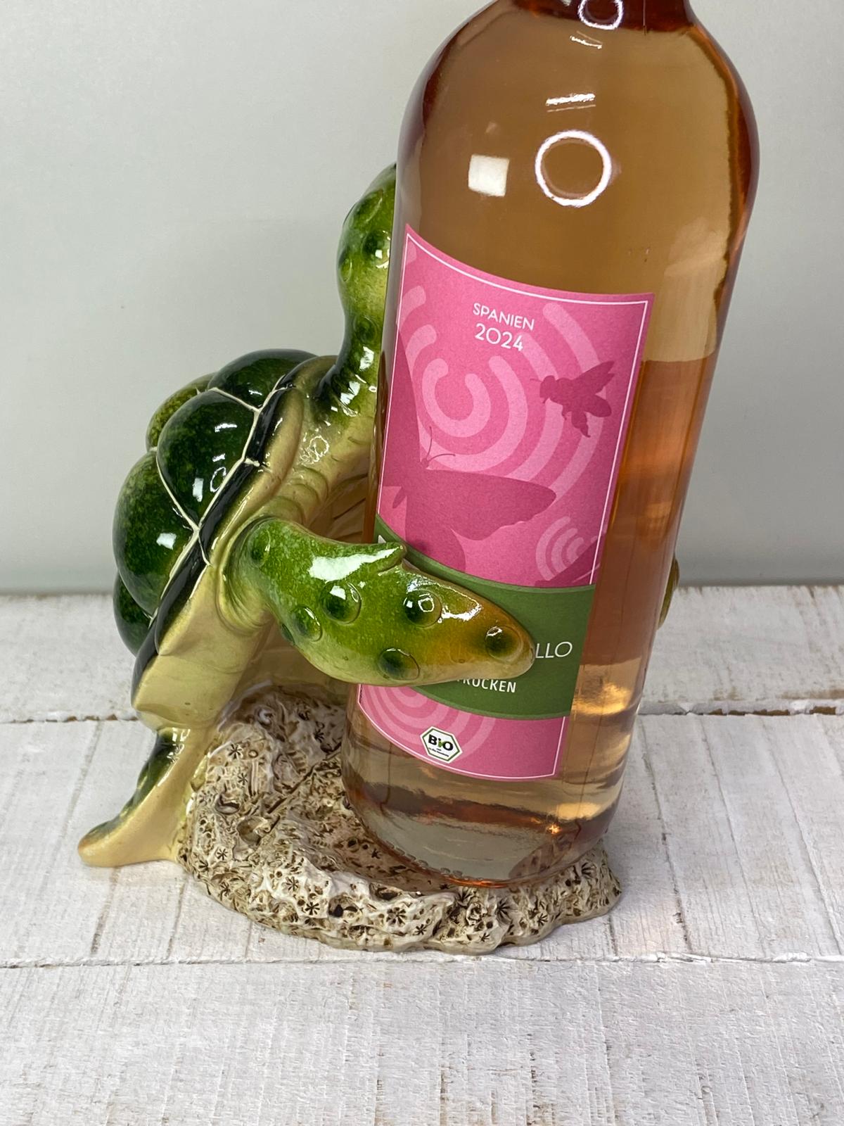 Schildkröte "Sascha" Weinflaschenhalter - Geschenkidee