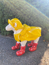 Schlecht-Wetter Schaf // Schaf mit Friesennerz - Gartenfigur