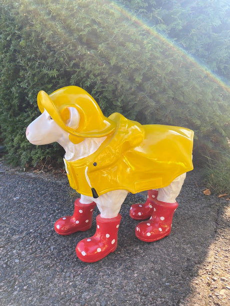 Schlecht-Wetter Schaf // Schaf mit Friesennerz - Gartenfigur
