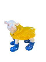 Schlecht-Wetter Lamm // Lamm mit Friesennerz - Gartenfigur